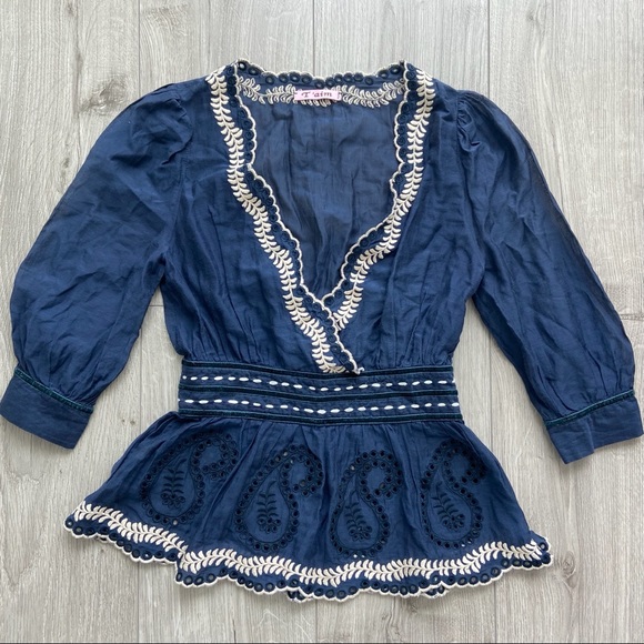 Designer 🇮🇹 100% Silk Top - Picture 2 of 6